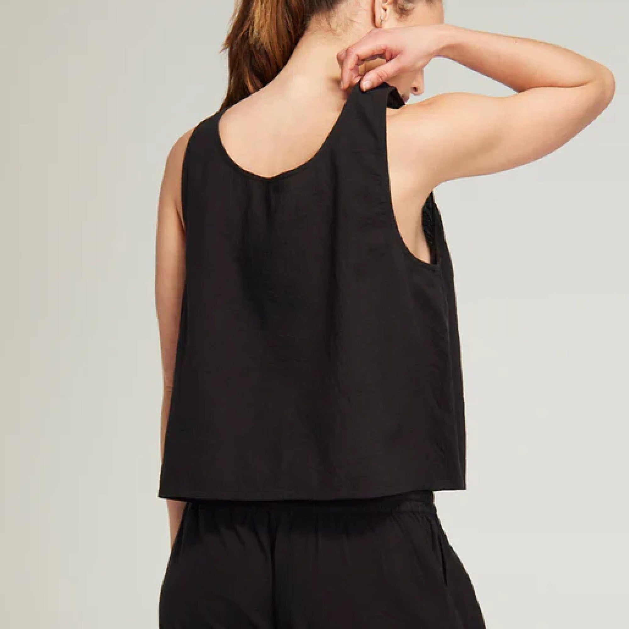 Tank & boxer sleep short set [Black] Sleep Nudea 