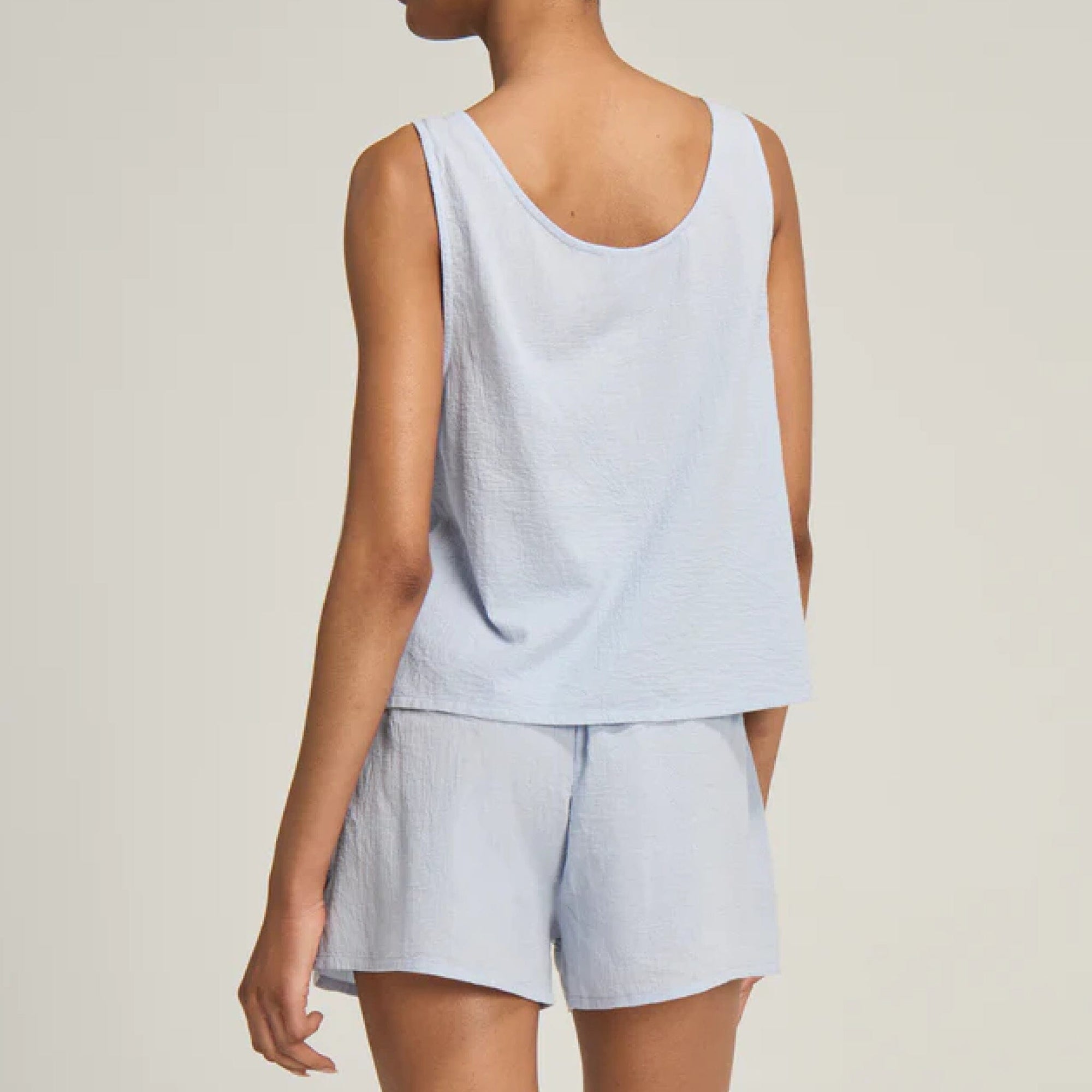 Tank & boxer sleep short set [Sky Blue] Sleep Nudea 