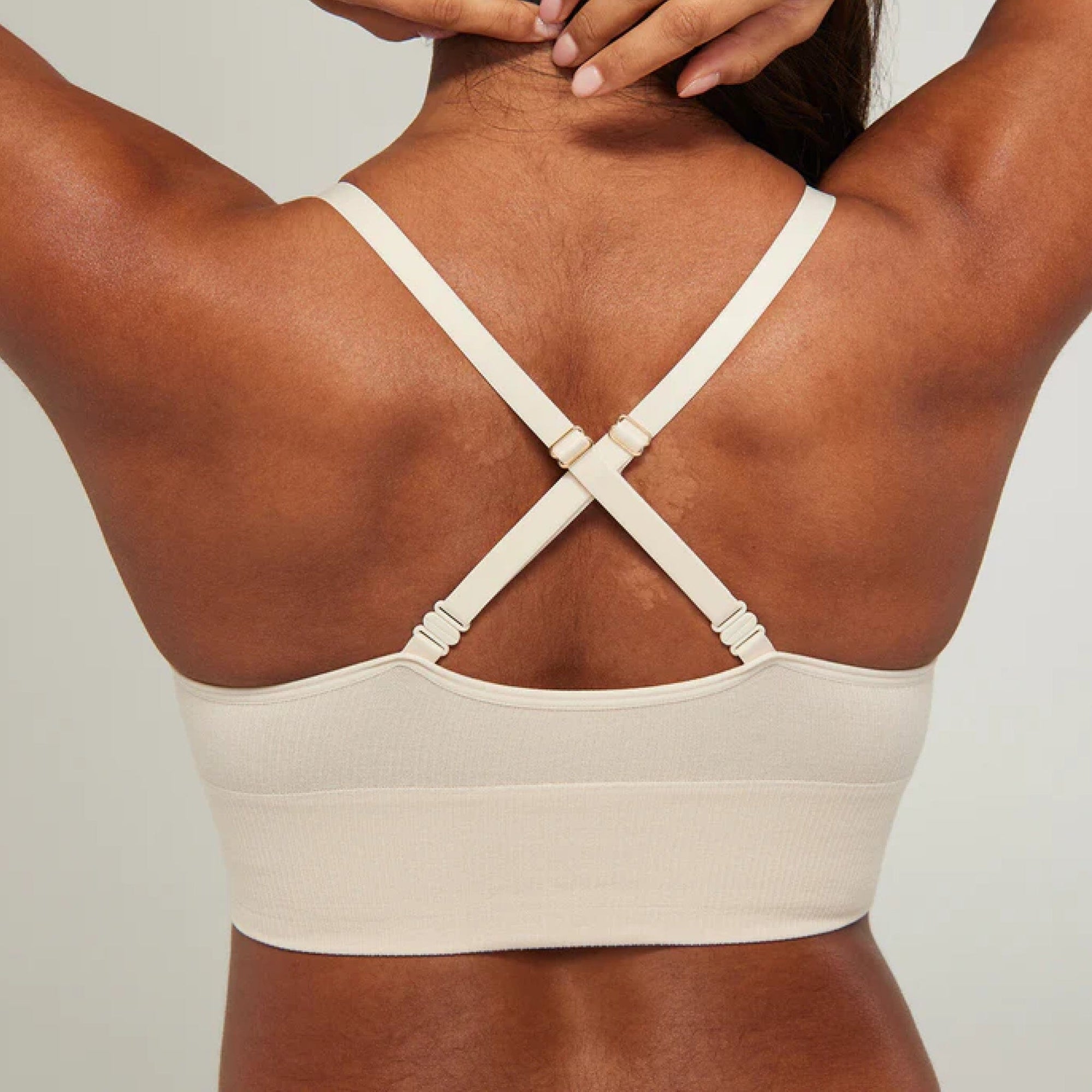 Seamless wire-free ribbed bralette [Winter White] Bras Nudea 
