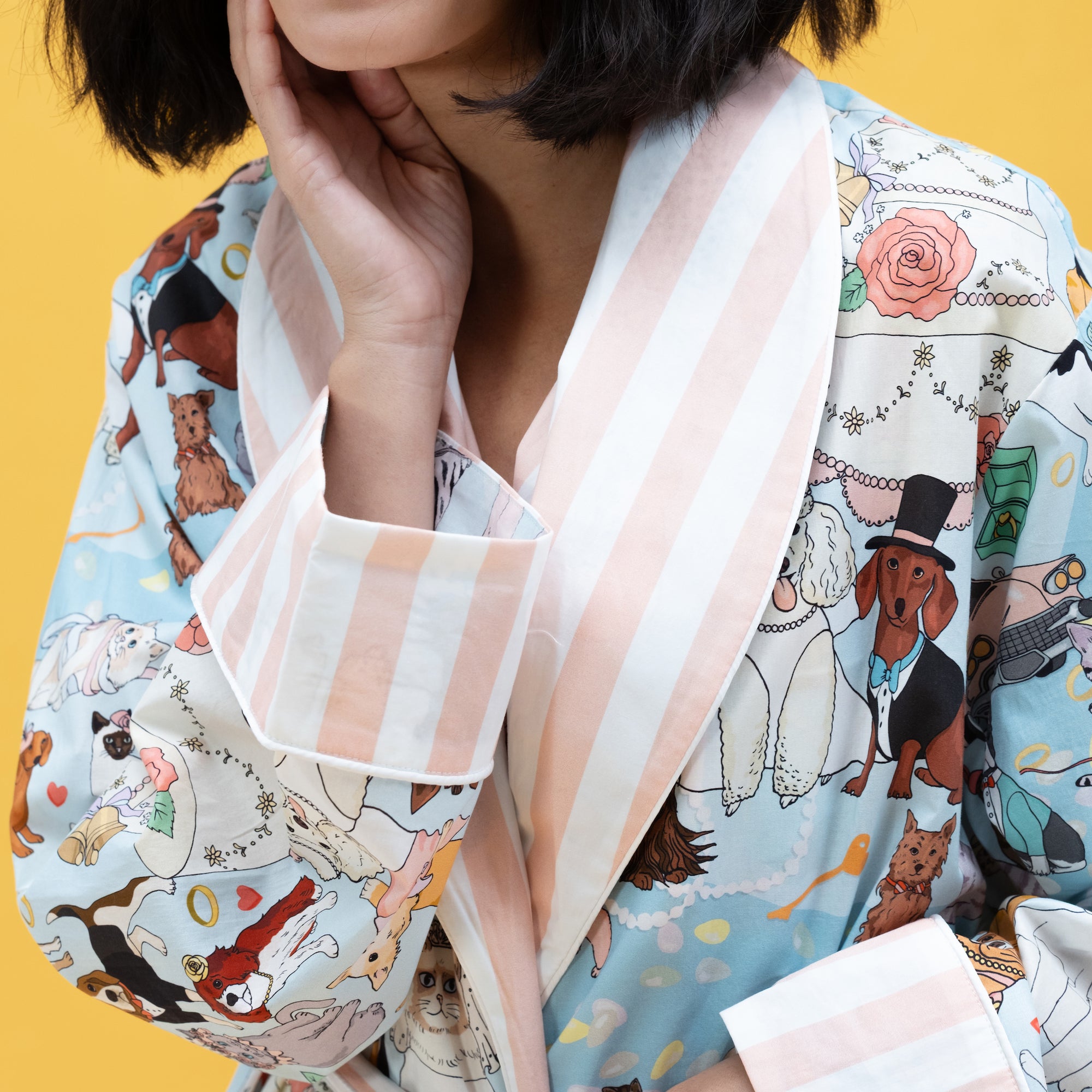 The furr-ever love cotton robe