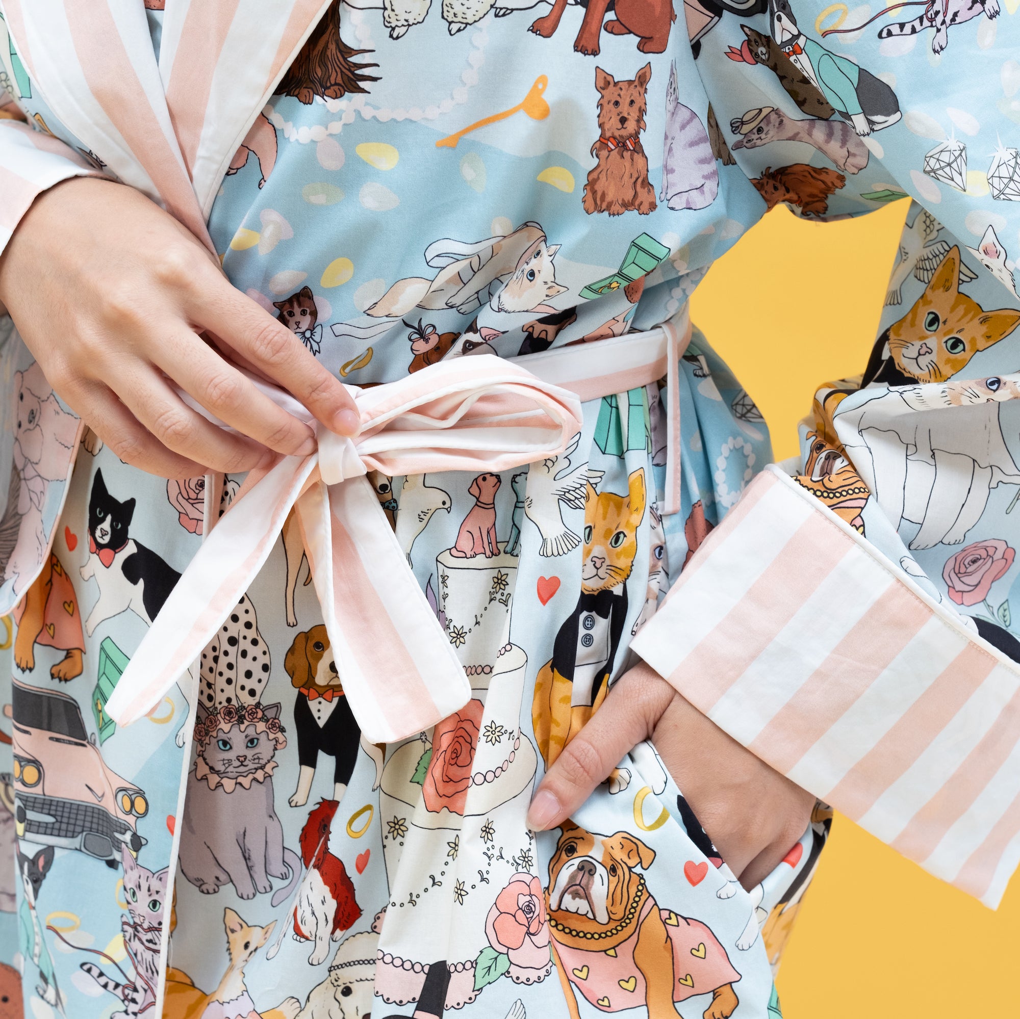 The furr-ever love cotton robe