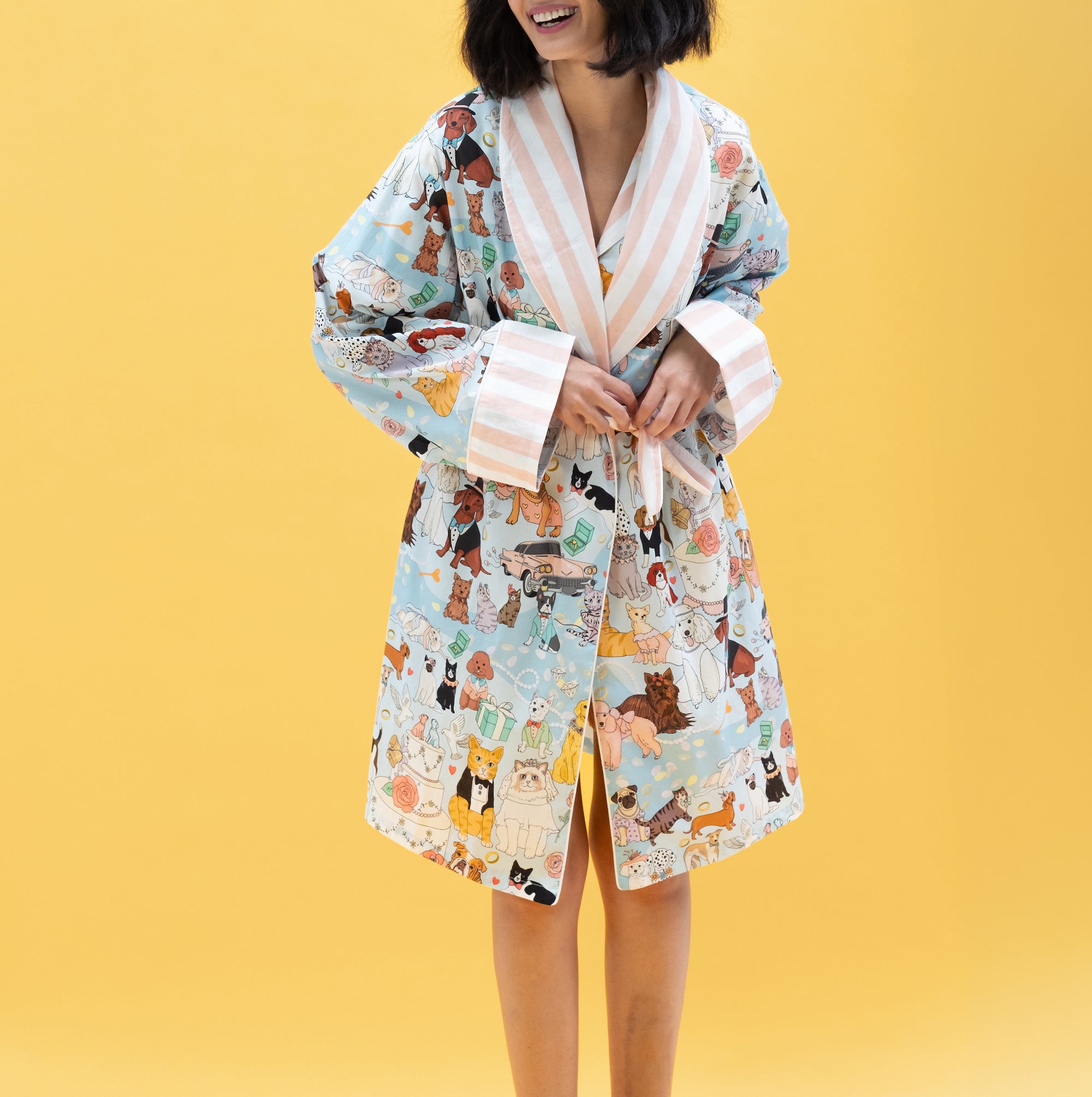 The furr-ever love cotton robe