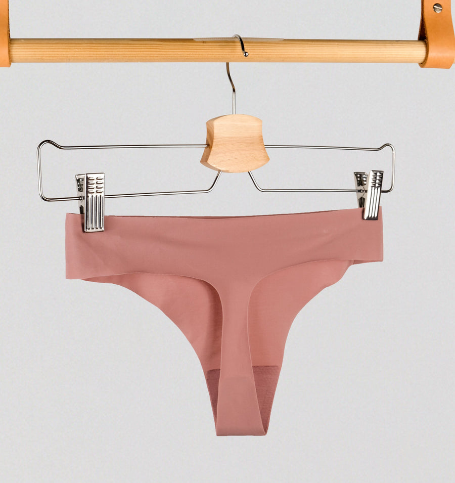 Soft invisible microfibre thong [Rose Taupe] – The Pantry Underwear