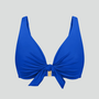 Underwired tie-front bikini top [Electric Blue]