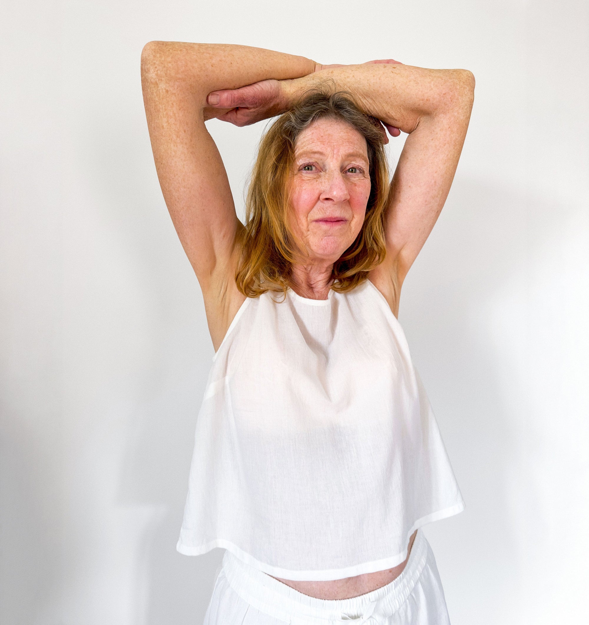 Tank & boxer sleep short set [Linen White] Sleep Nudea 