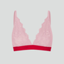 Wire-free lace bralette [Soft Pink]