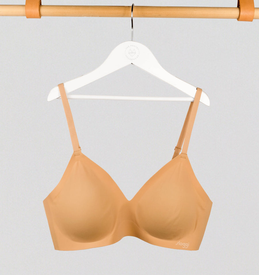Soft invisible microfibre bra [Beige] – The Pantry Underwear