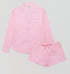 Organic cotton long sleeve pyjama short set [Pink Stripe] Sleep Myza 