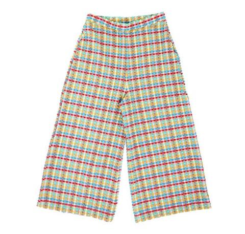 Gingham waffle cropped trouser [Yellow Gingham] Swim Lilliput & Felix extra-small 