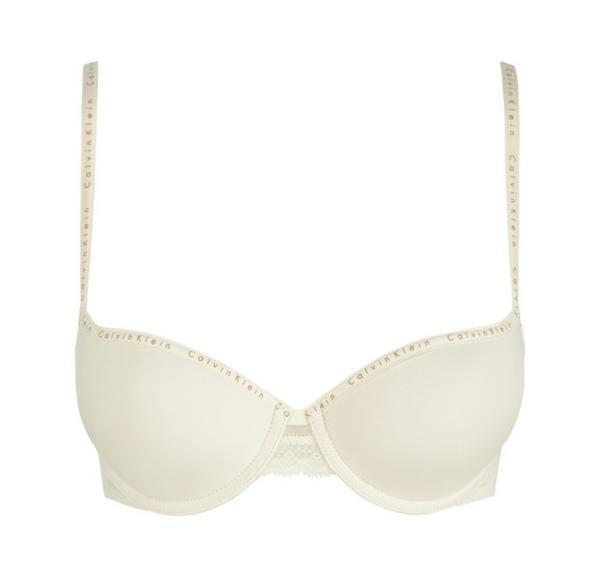 Branded trim t-shirt bra [Ivory] Bras Calvin Klein 