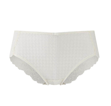 Houndstooth & floral lace French knicker [Ivory] Bottoms Panache 8 
