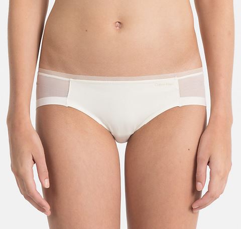Mesh bikini [Ivory] Bottoms Calvin Klein 