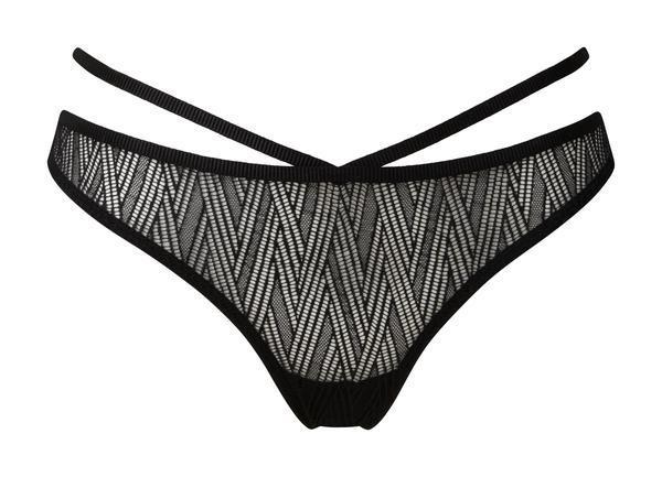 Geometric thong [Black] Bottoms Lepel 6 