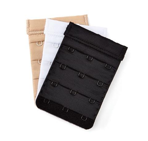 Bra extender 3 hook Accessories By Wishes white 