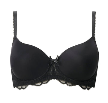 Scalloped lace full cup [Black] – The Pantry Underwear