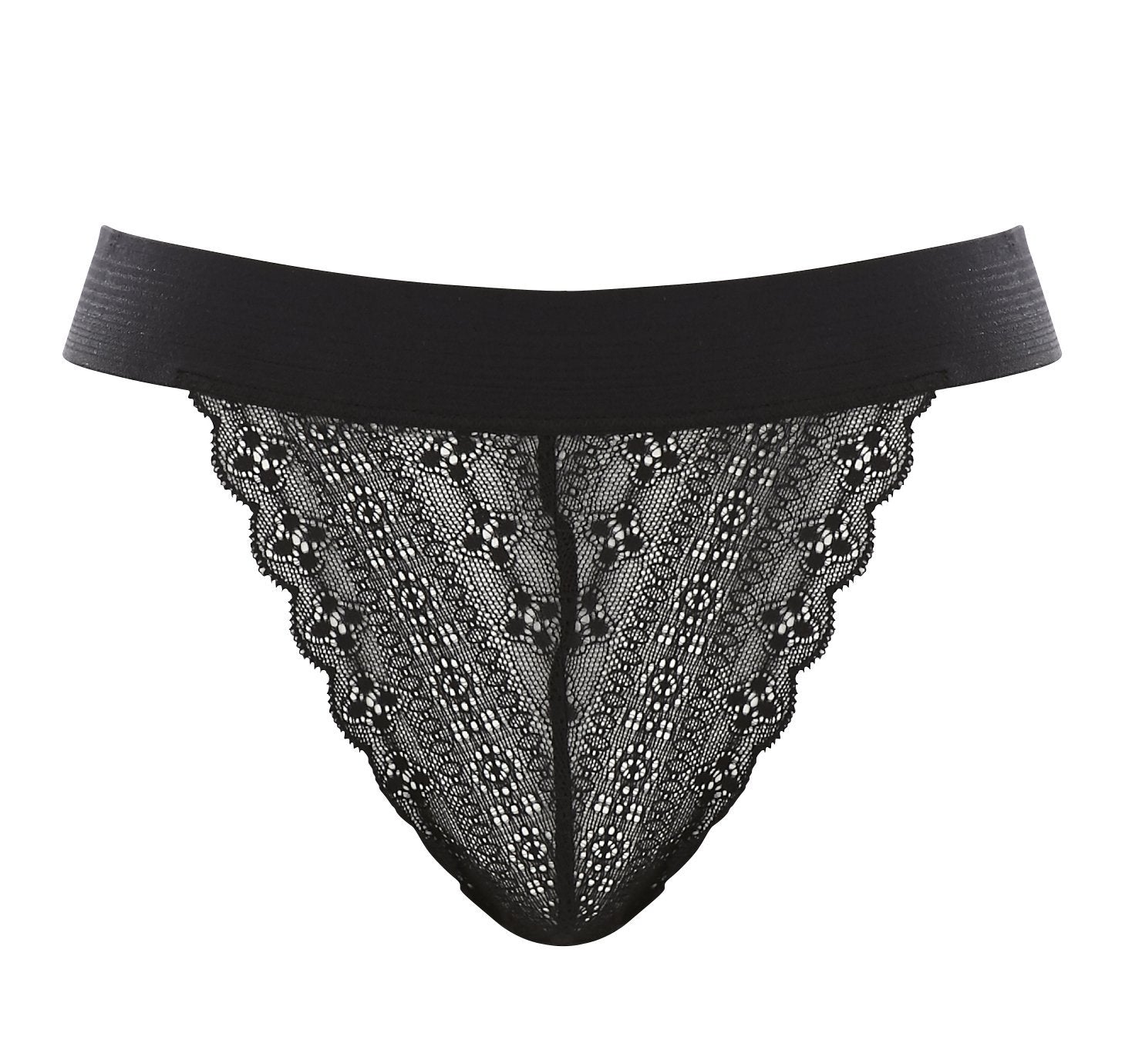 Lace tanga [Black] Bottoms Panache 8 