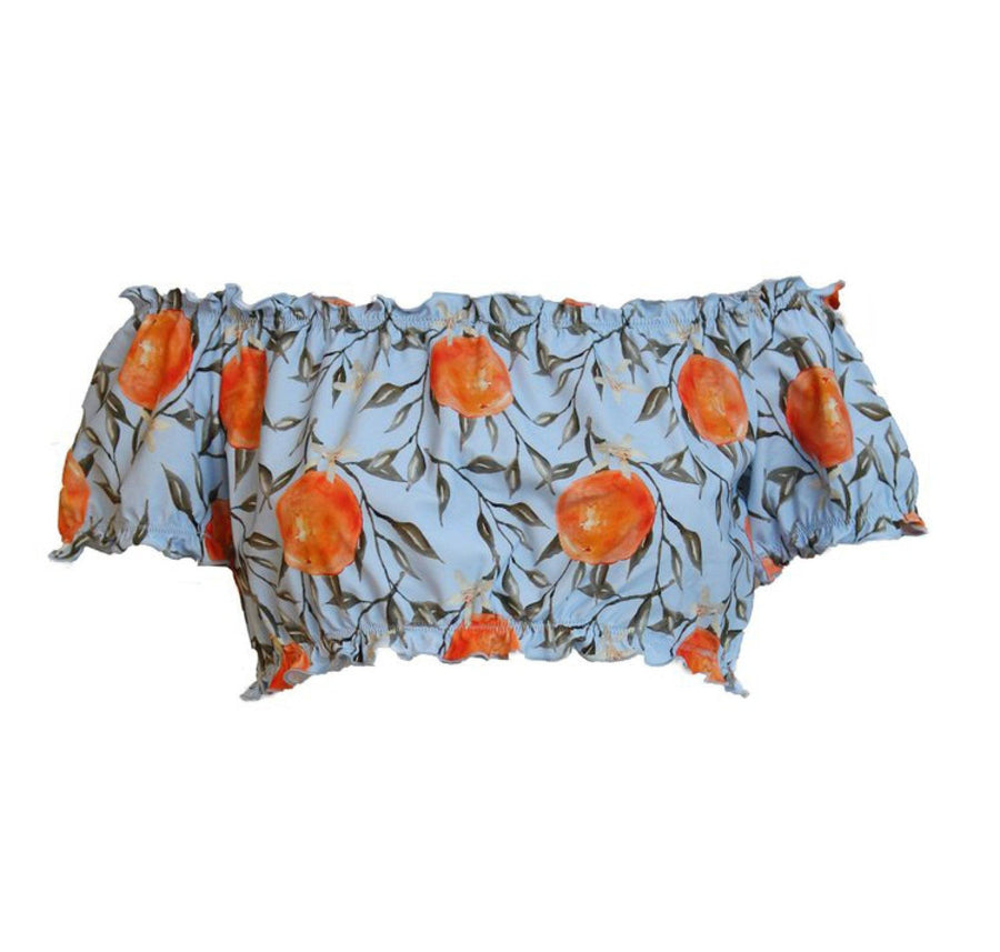 Cold shoulder bikini top [Orange Blossom] Swim Lilliput & Felix extra-small 