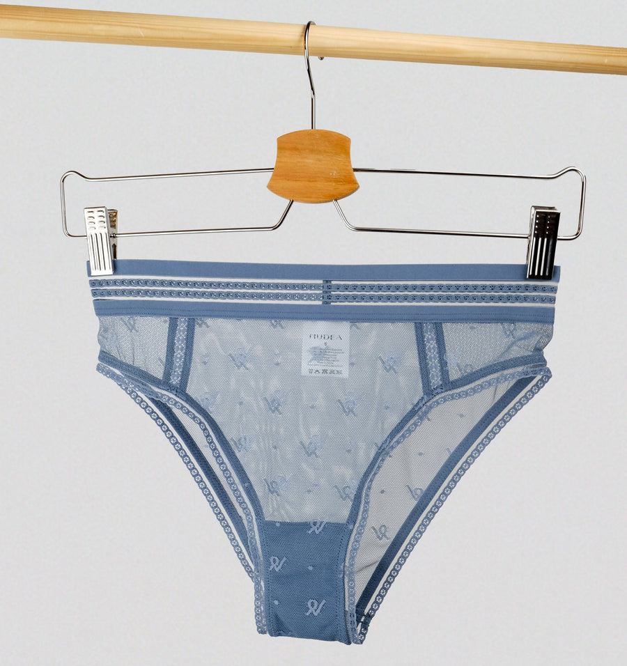 Abstract mesh deep brazilian [Denim] – The Pantry Underwear