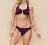 Gold detail halter bikini set [Maroon] Swim Lilliput & Felix 