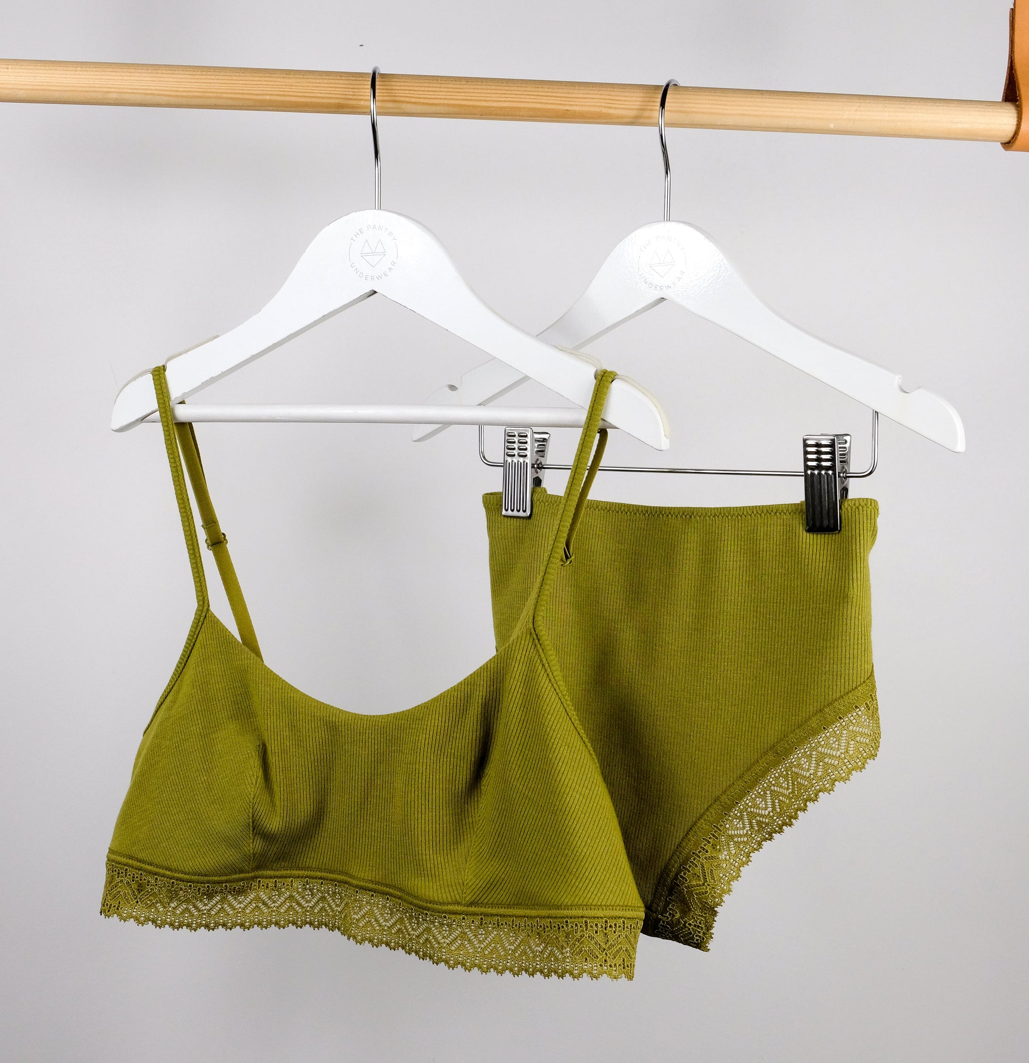 Ribbed modal bandeau crop [Mangrove] Bras Simone 