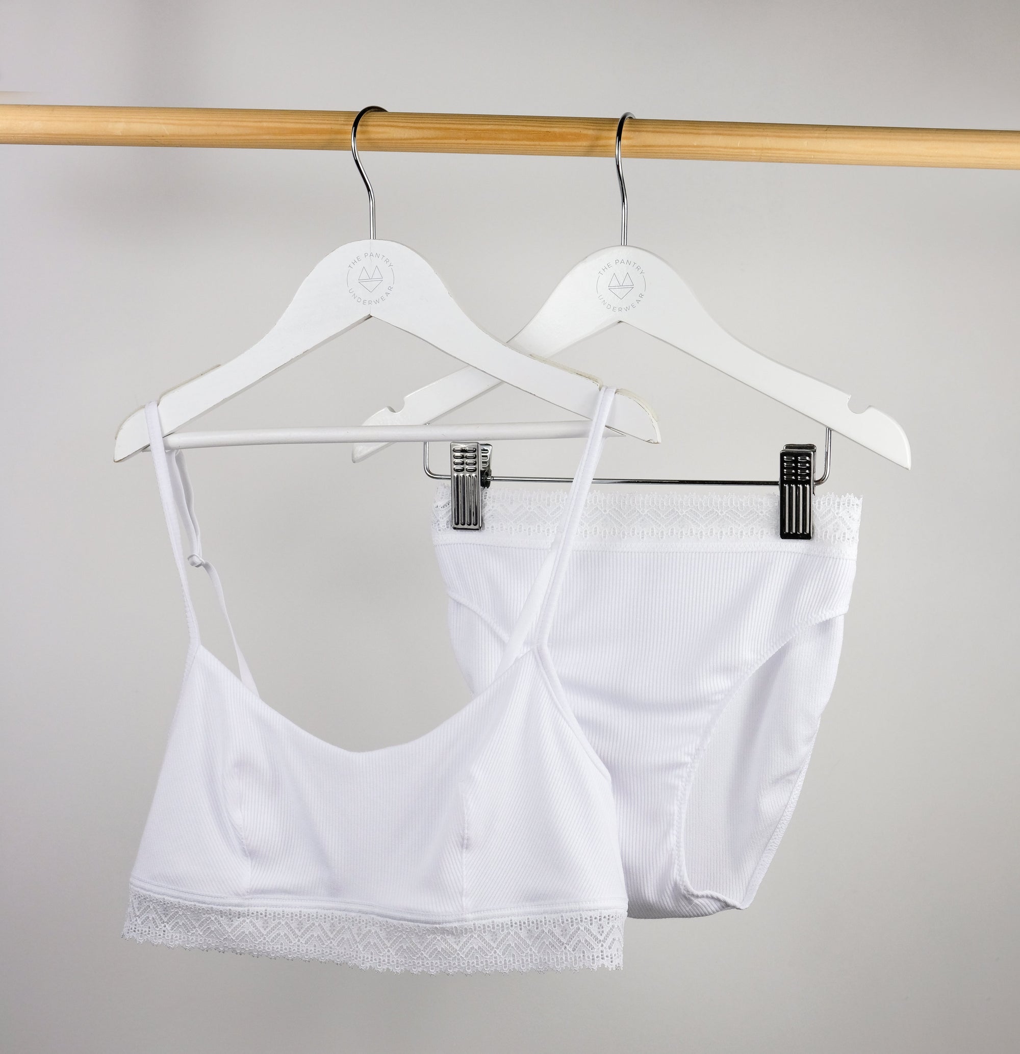 Ribbed modal bandeau crop [Chalk] Bras Simone 