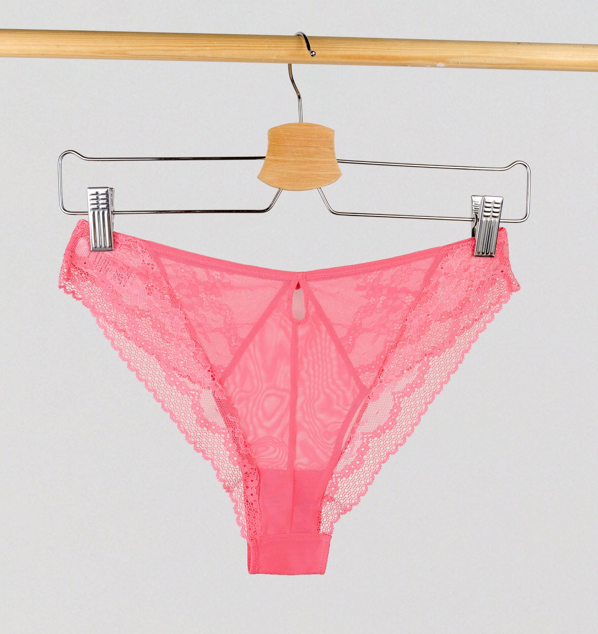 Floral lace tanga [Coral] Bottoms Panache 