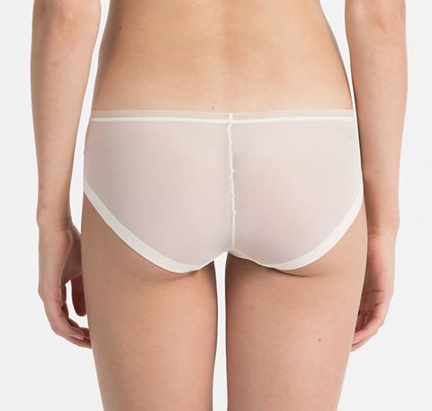Mesh bikini [Ivory] Bottoms Calvin Klein 