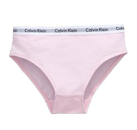 Calvin Klein - Girls Grey & White Cotton Knickers (2 Pack