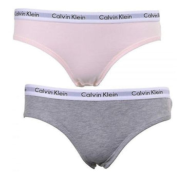 Girls cotton bikini 2pack [Pink/Grey] Bottoms Calvin Klein extra-small 