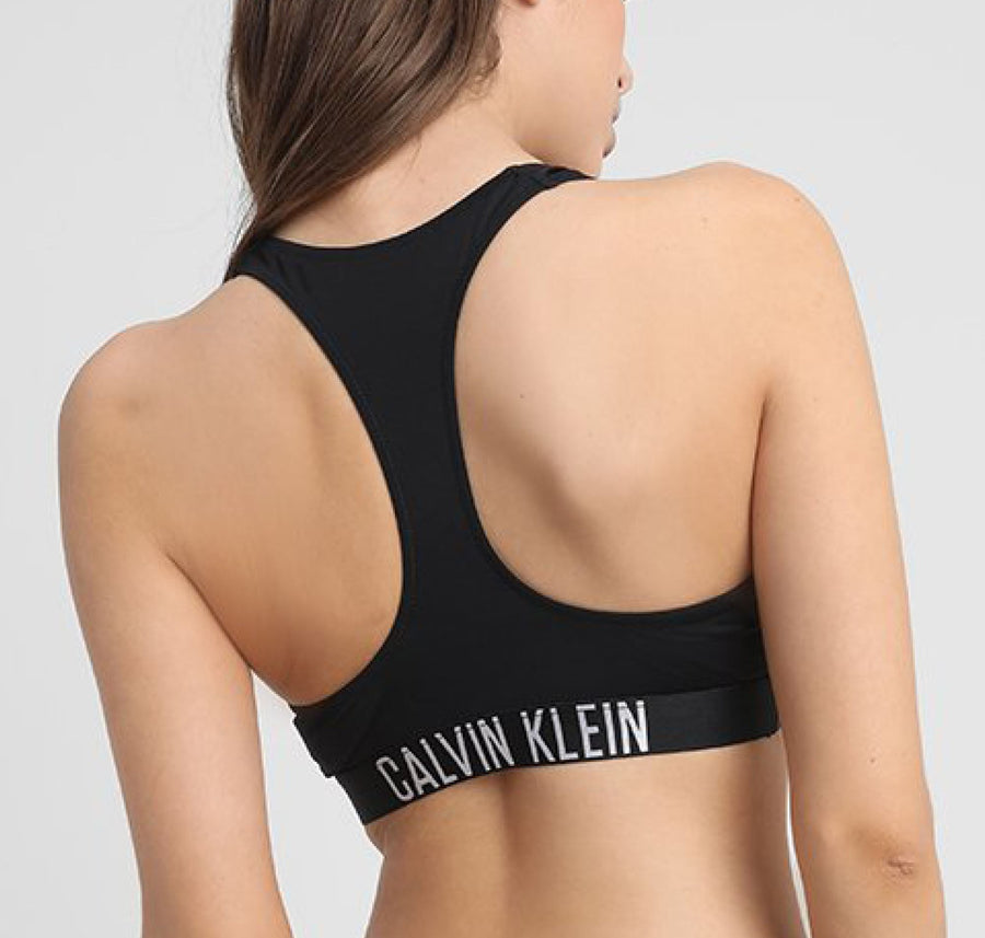 Zip bikini crop [Black] Swim Calvin Klein 