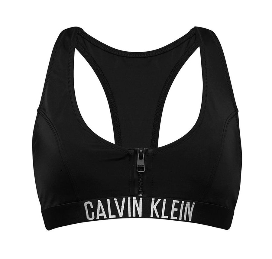 Zip bikini crop [Black] Swim Calvin Klein extra-small 