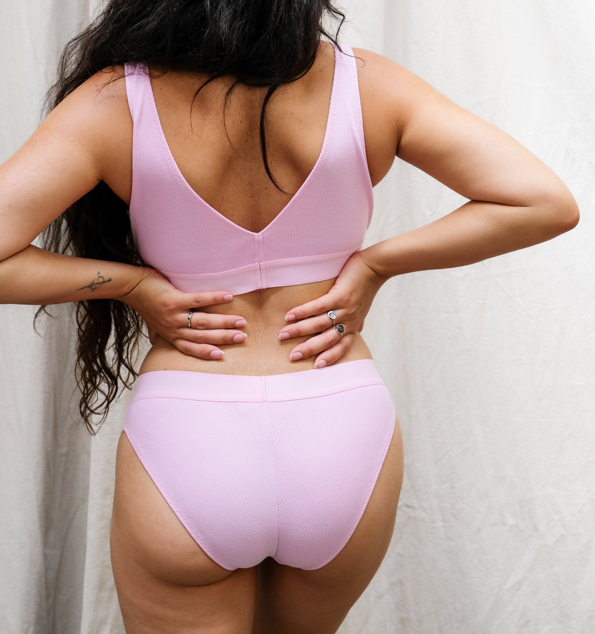 Cotton rib bikini brief [Pantry Pink] Maternity Six 