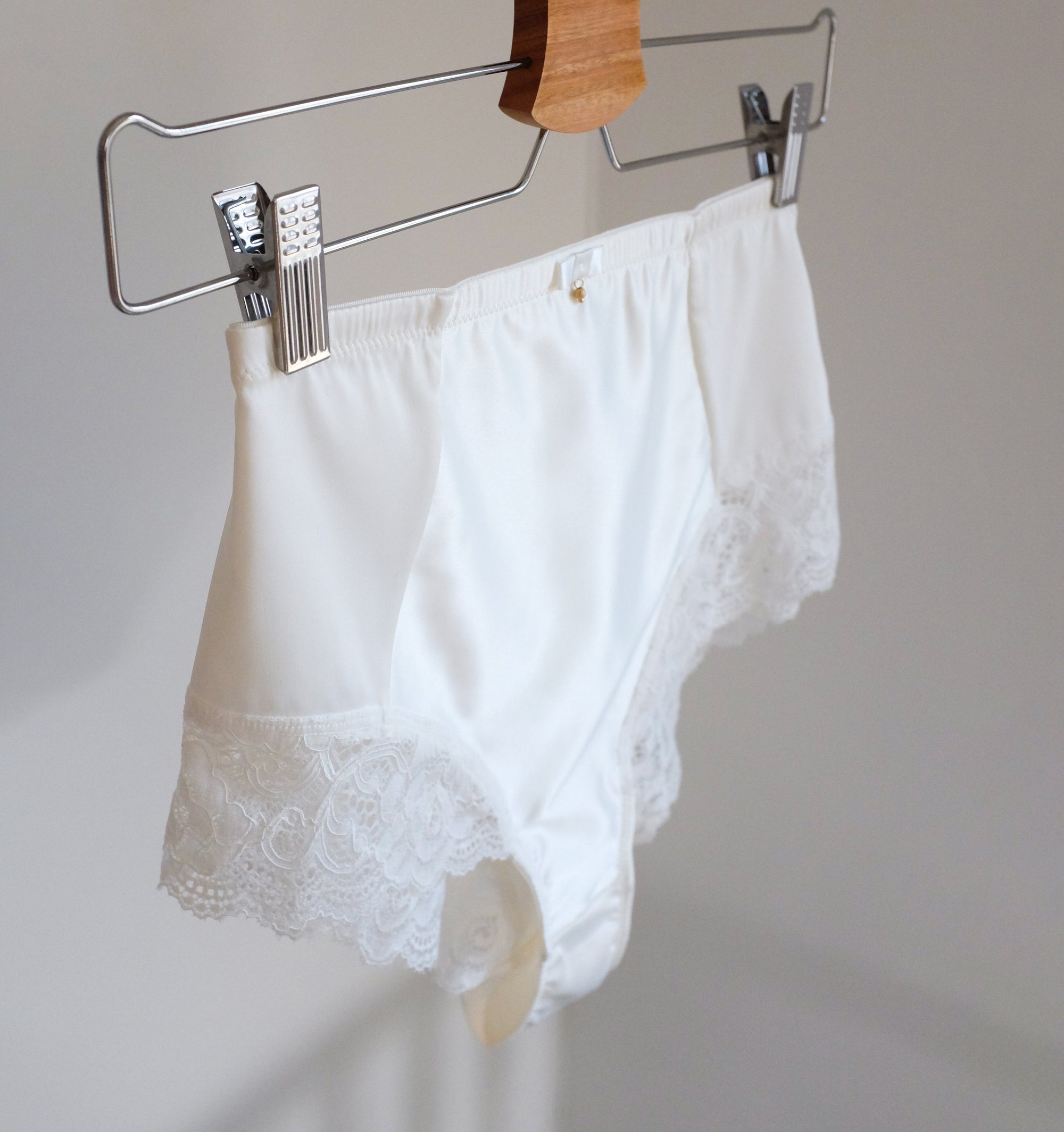 Lace detail high waist knicker [Ivory] Bottoms Panache 