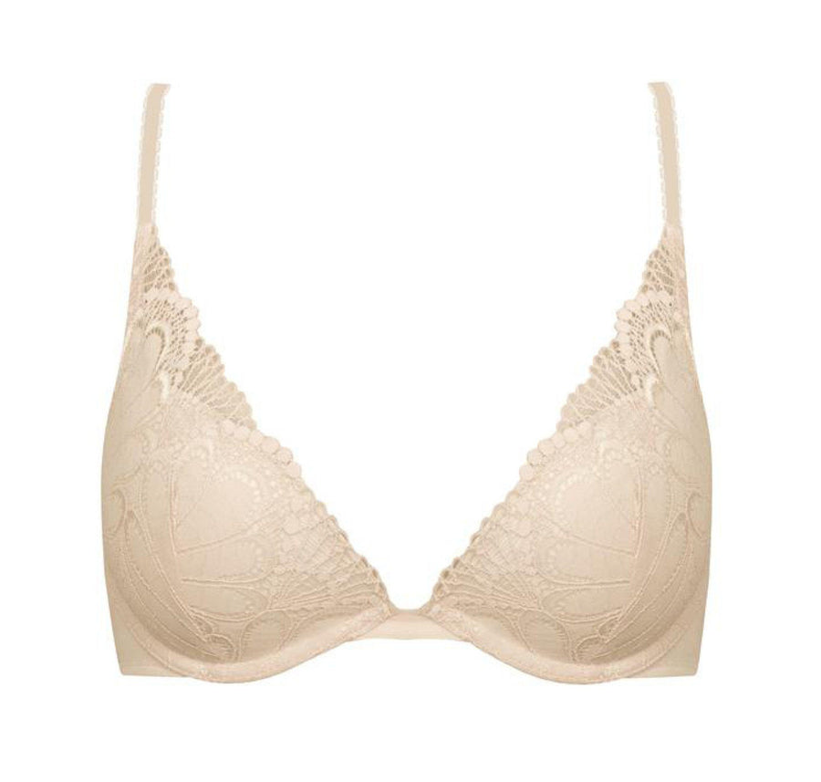 Deco lace plunge push-up [Ivory] – The Pantry Underwear