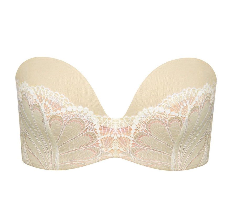 Deco lace strapless [Ivory] – The Pantry Underwear
