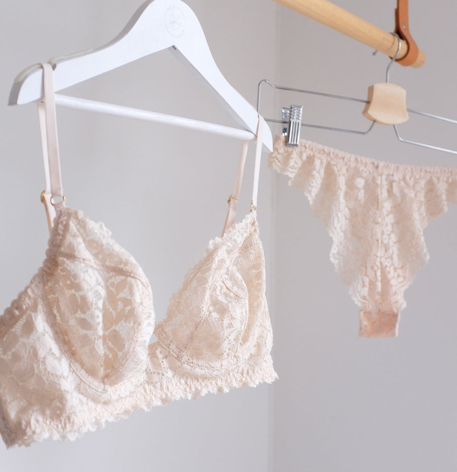 Retro lace brazilian [Ivory] Bottoms Icone Lingerie 