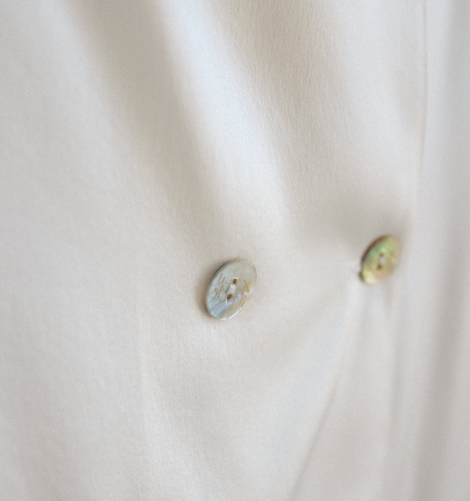 Silk double-breasted pyjama set [Ivory] Sleep Hesper Fox 