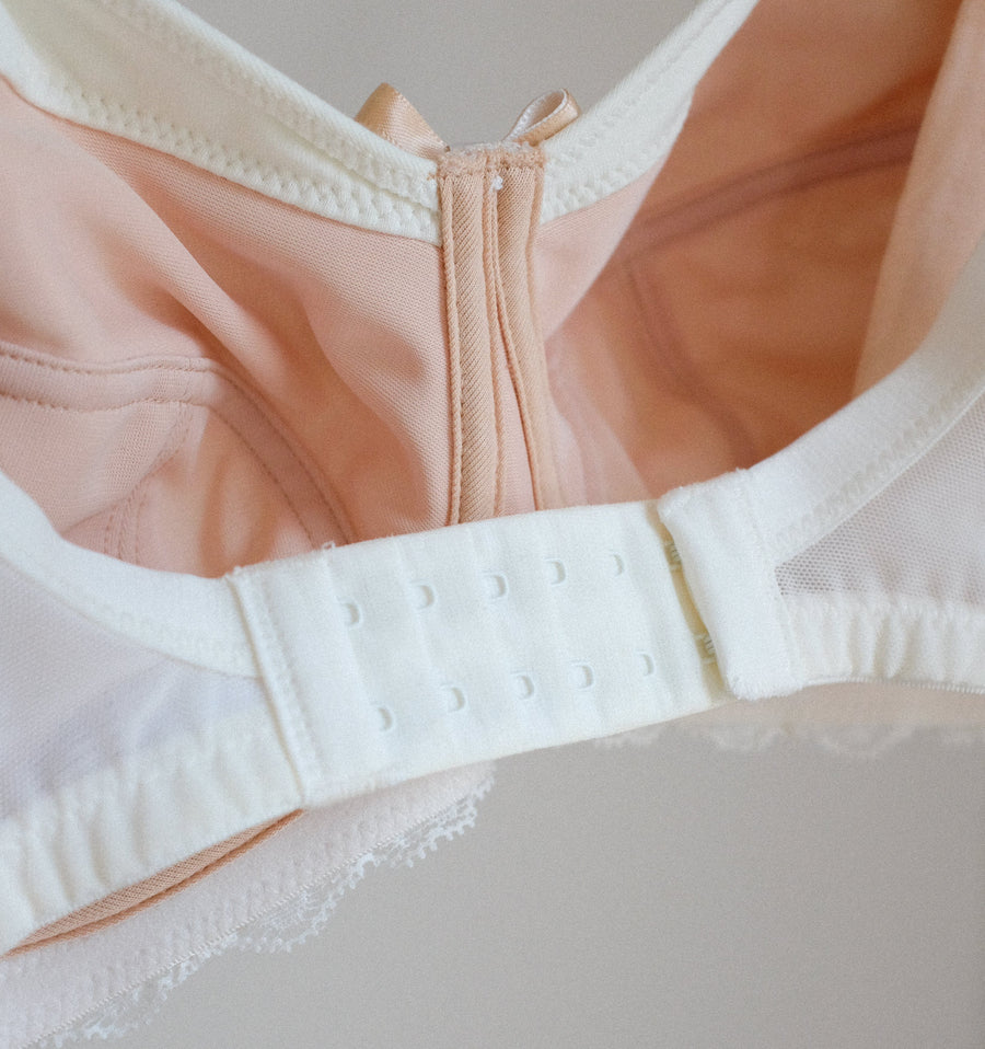 White and cream lace nursing bra – The Pantry Underwear