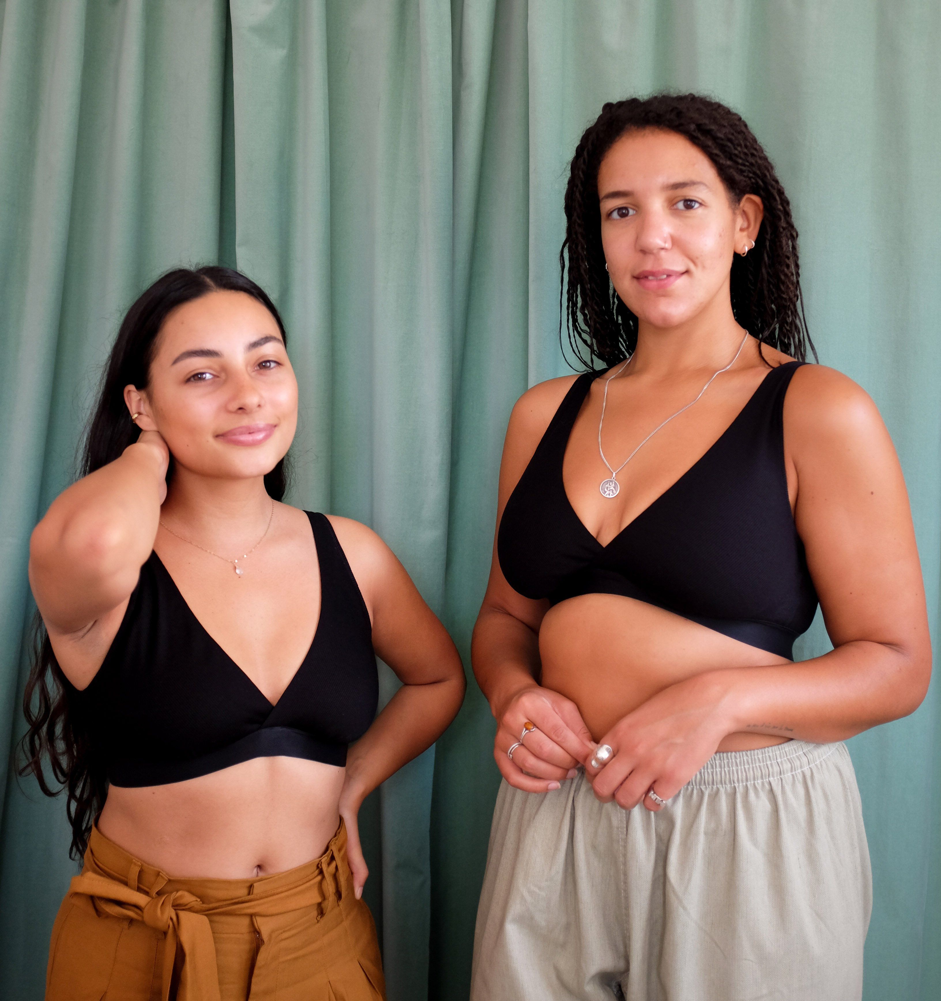 Cotton rib bra [Black] – The Pantry Underwear