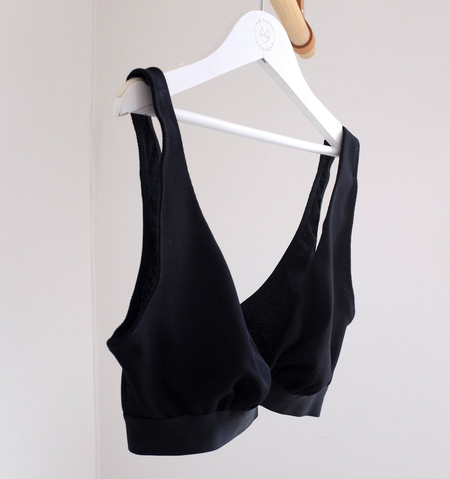 Cotton rib bra [Black] Maternity Six 