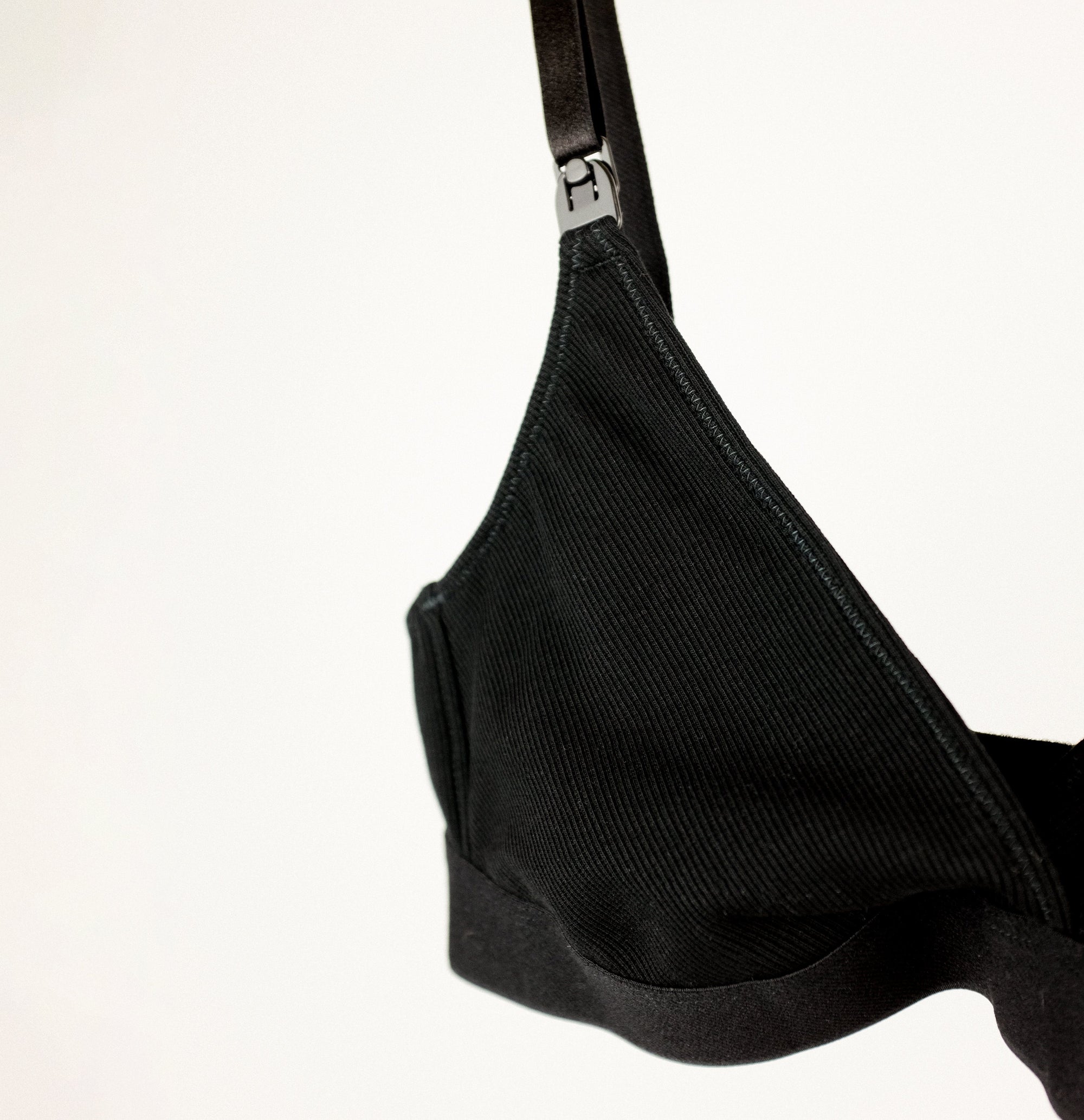 Cotton rib nursing triangle [Black] Maternity Six 