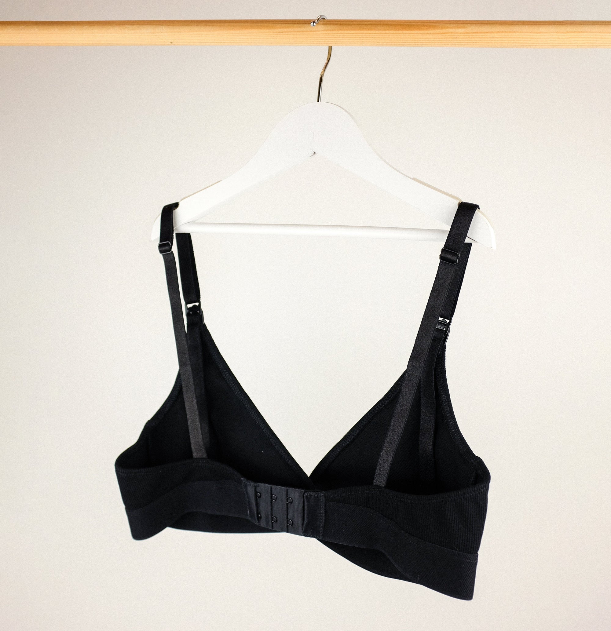 Cotton rib nursing triangle [Black] Maternity Six 