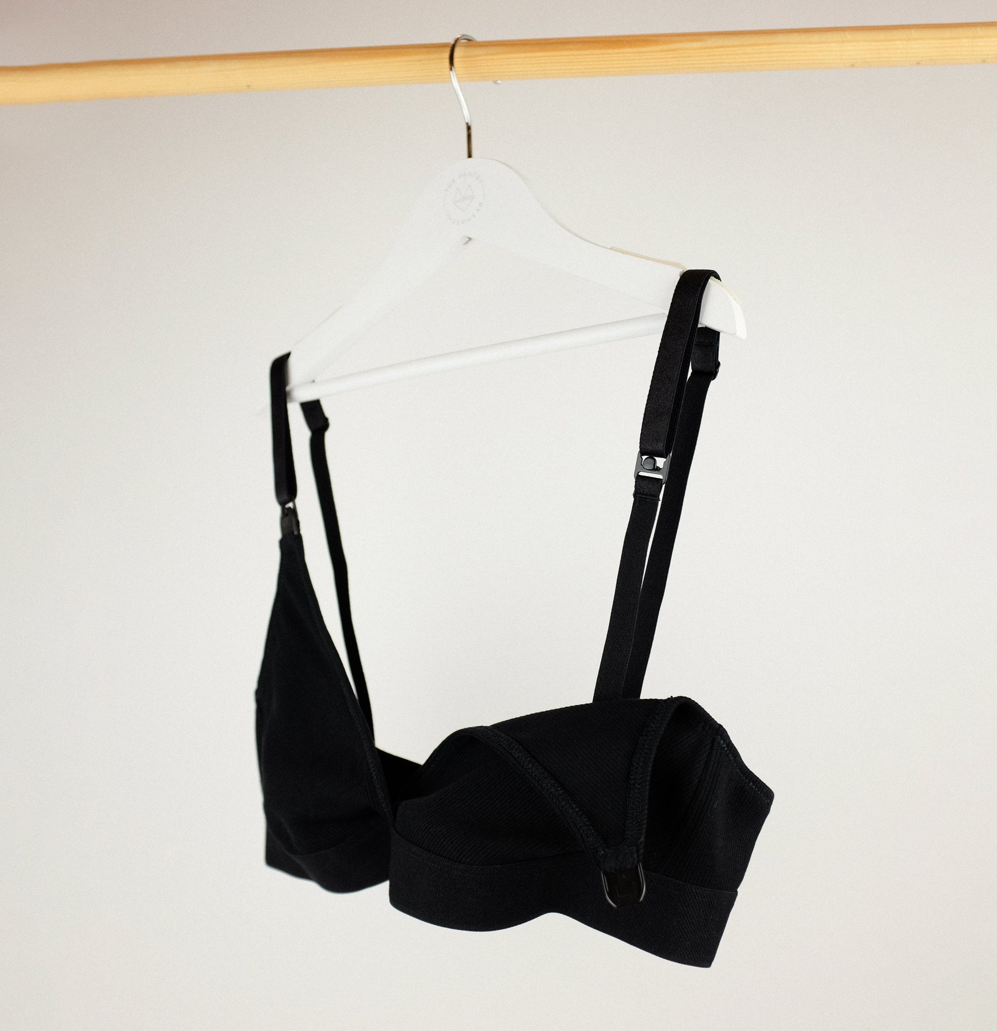 Cotton rib nursing triangle [Black] Maternity Six 