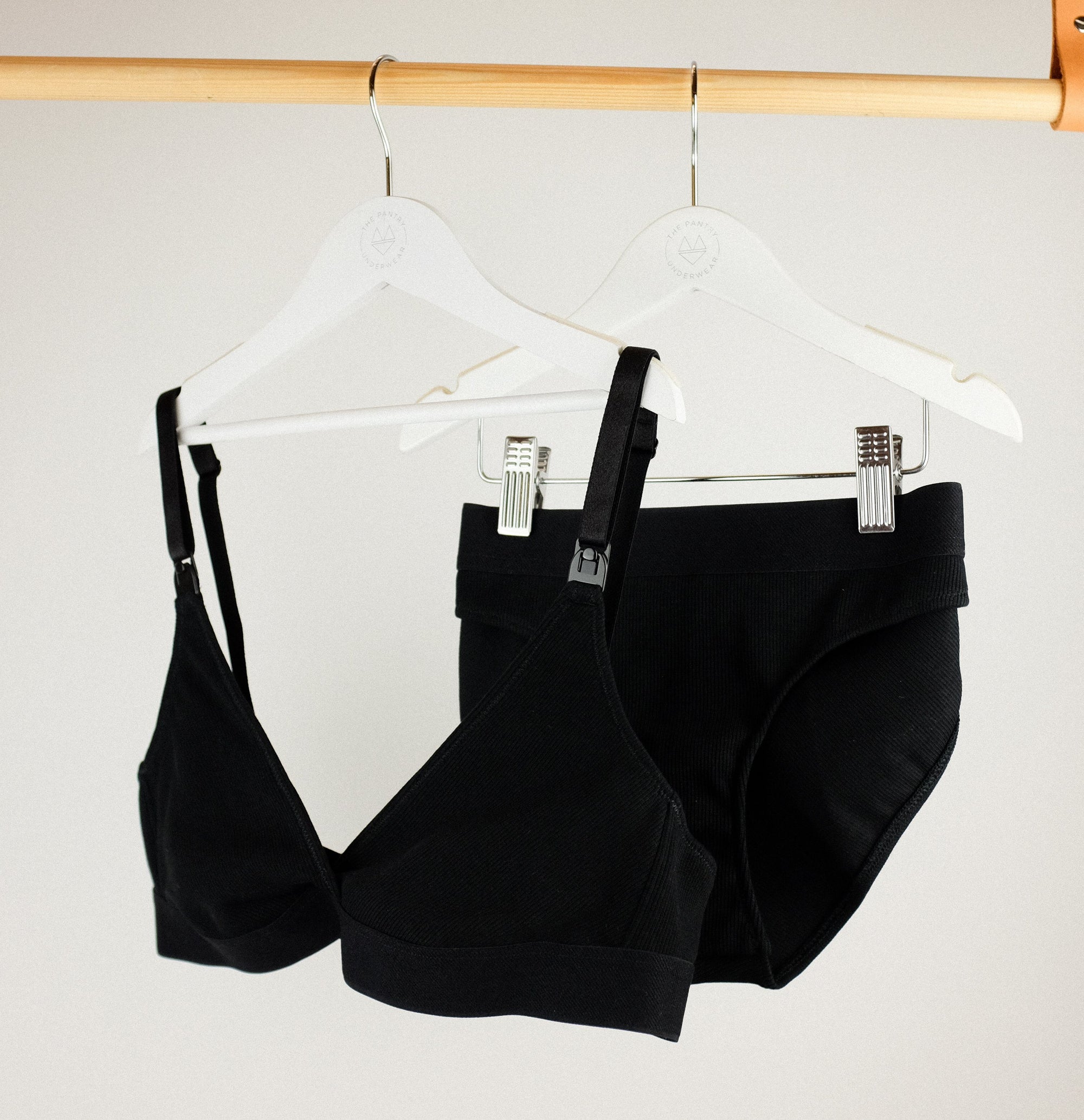 Cotton rib bikini brief [Black] Maternity Six 