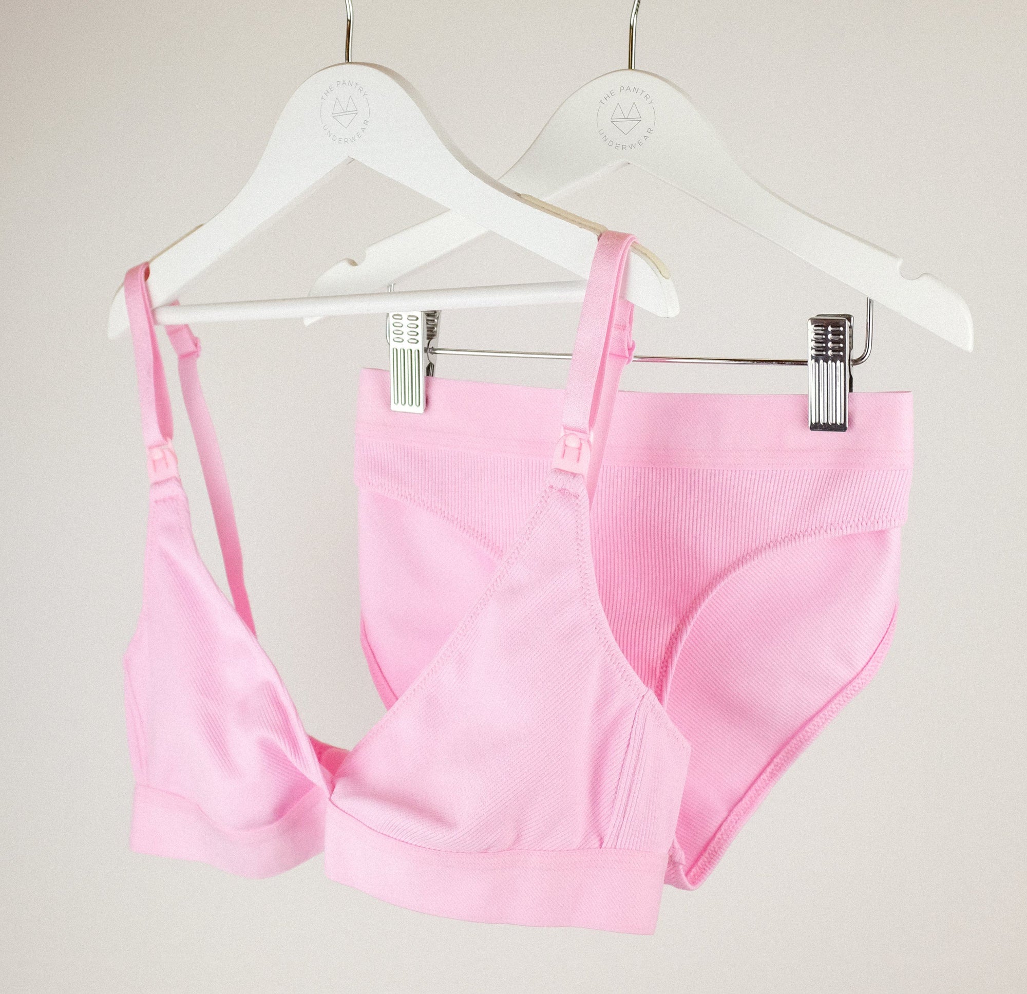 Cotton rib nursing triangle [Pantry Pink] Maternity Six 