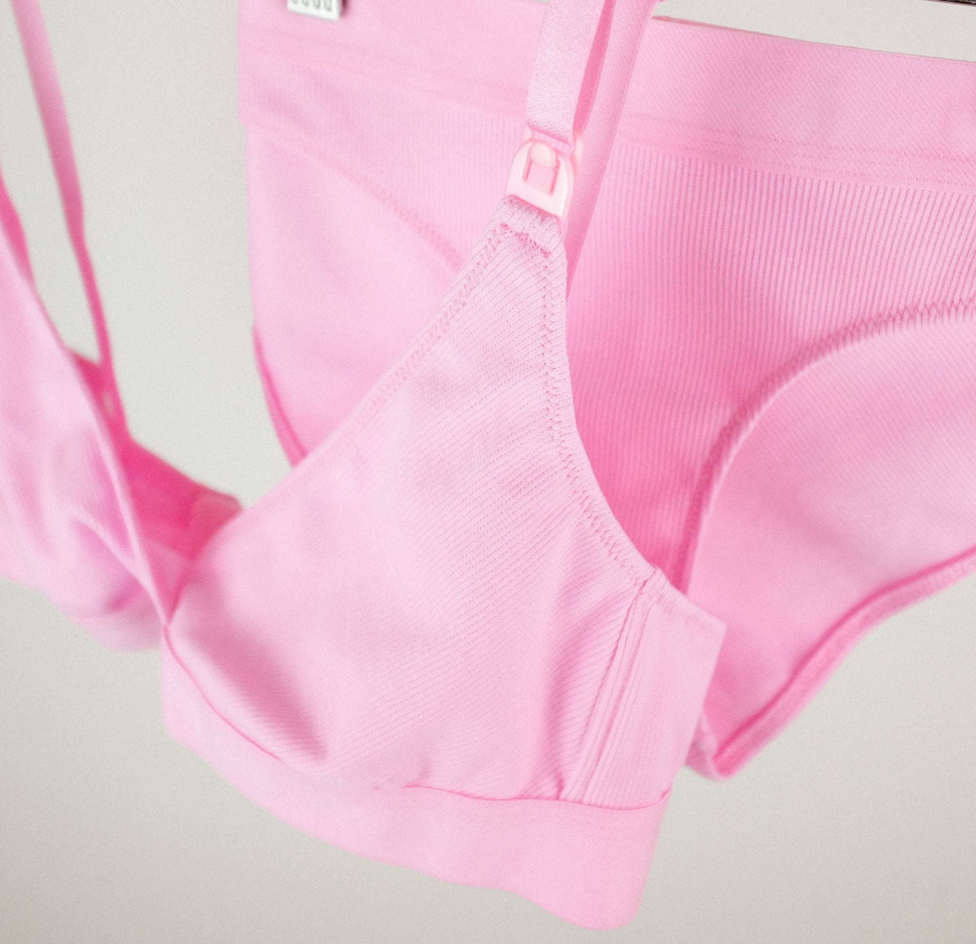 Cotton rib nursing triangle [Pantry Pink] Maternity Six 