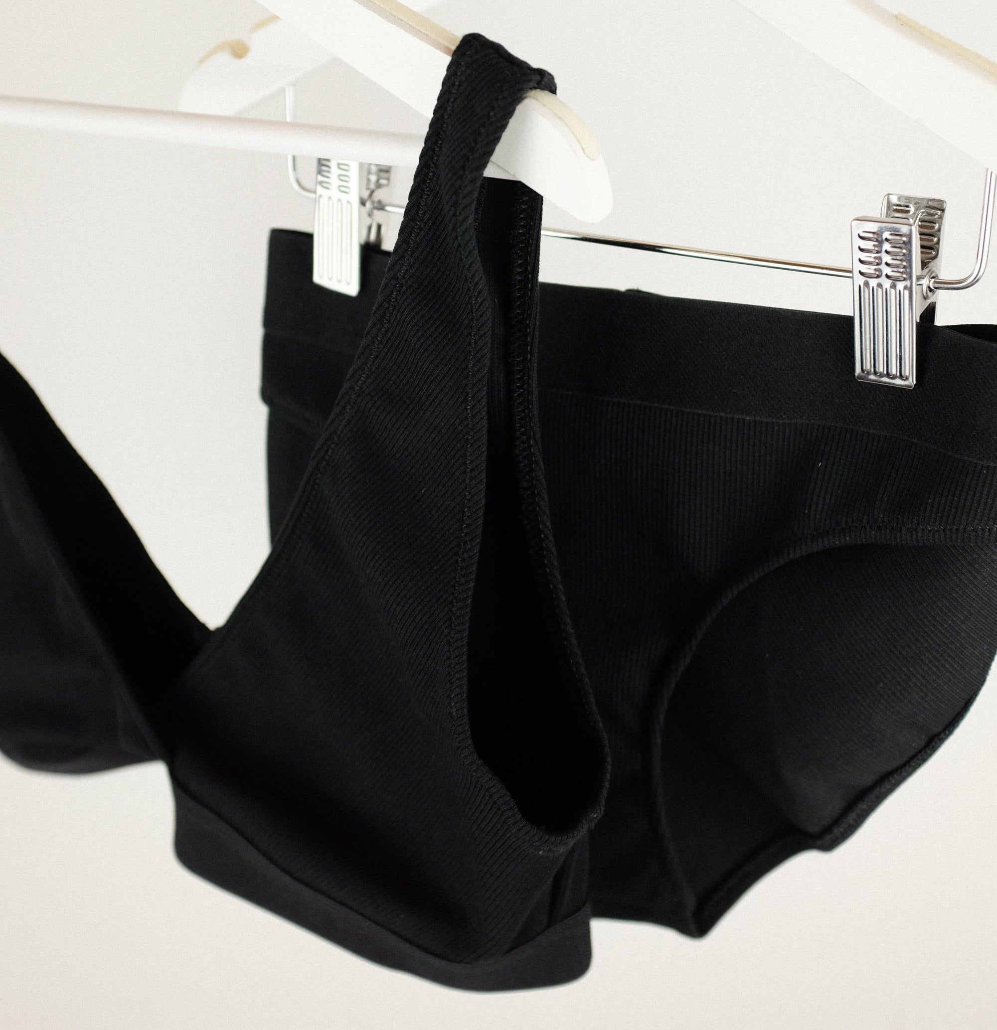 Cotton rib bikini brief [Black] Maternity Six 