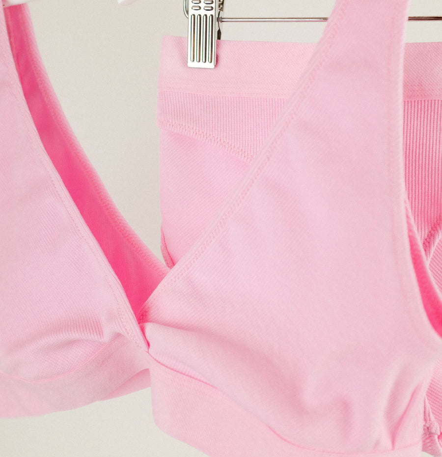 Cotton rib bra [Pantry Pink] Maternity Six 