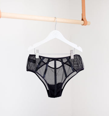 Blush satin & citrus lace low rise knicker – The Pantry Underwear