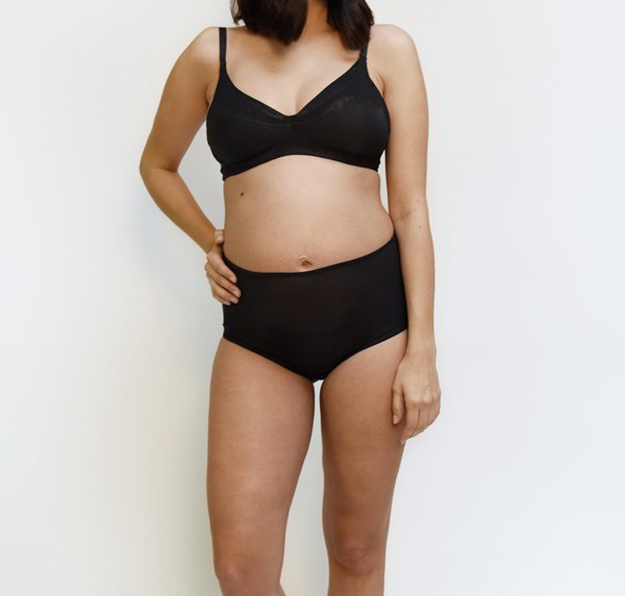High waist knicker [Black] Maternity Doulara 